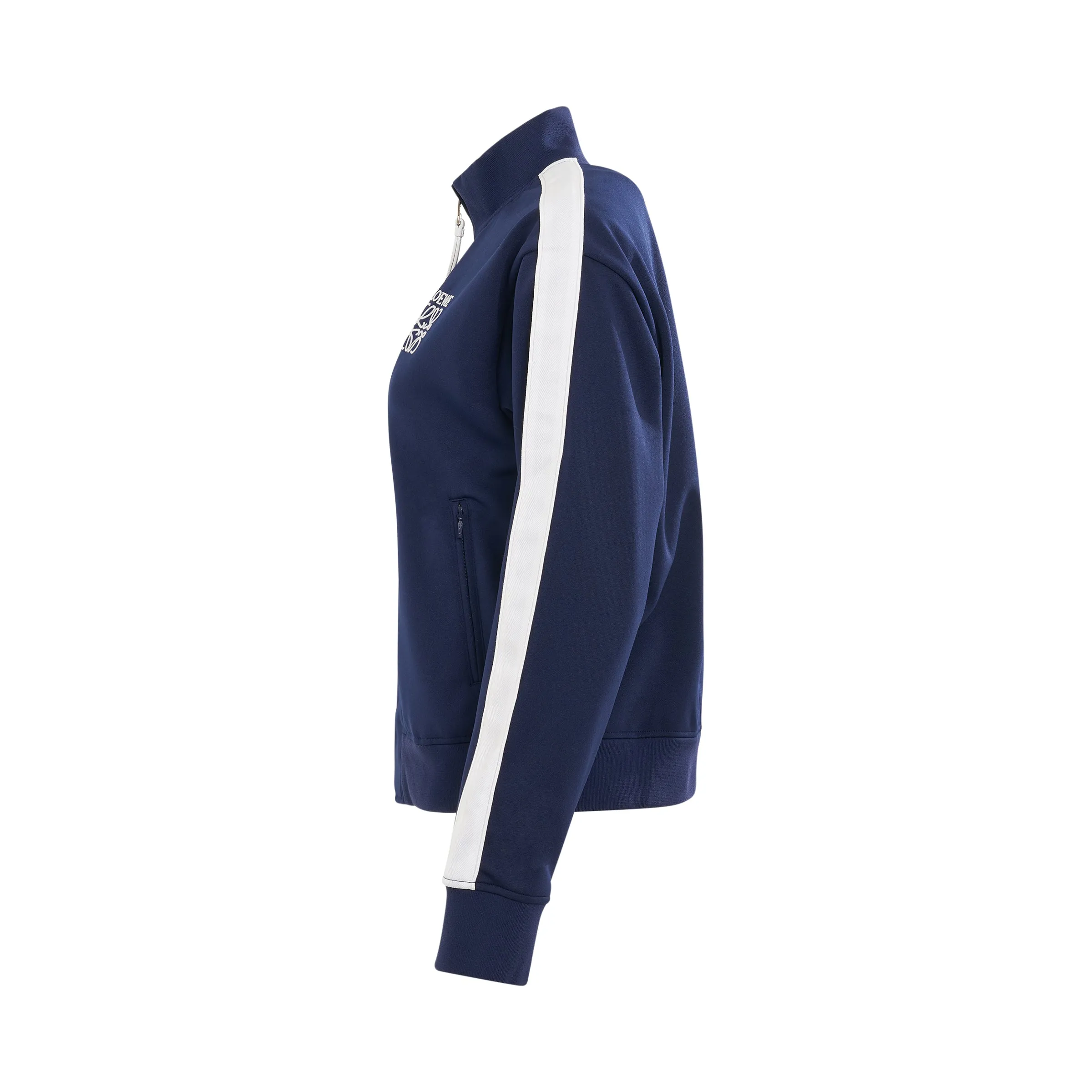 Technical Jersey Tracksuit Jacket in Marine sold by MARAIS product image thumbnail 3