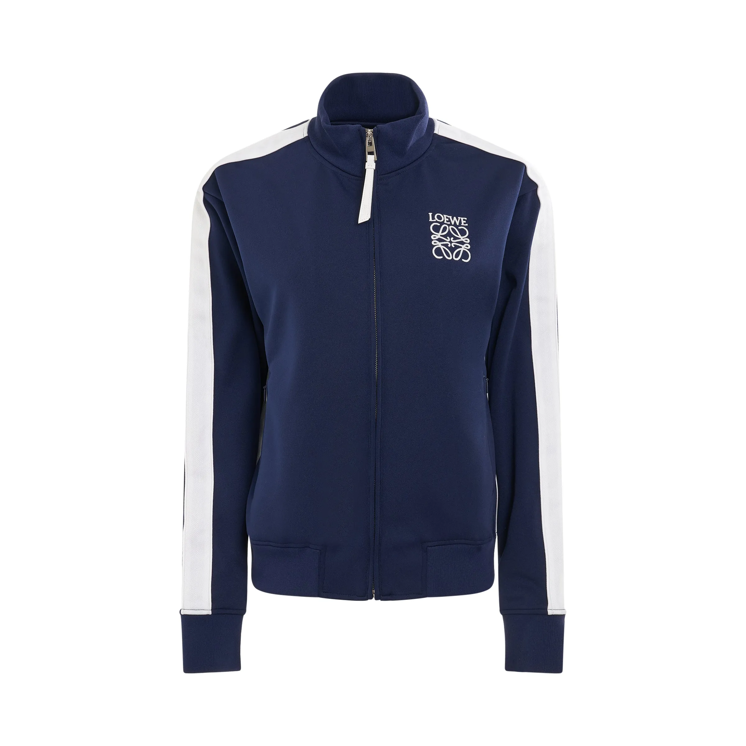 Technical Jersey Tracksuit Jacket in Marine sold by MARAIS