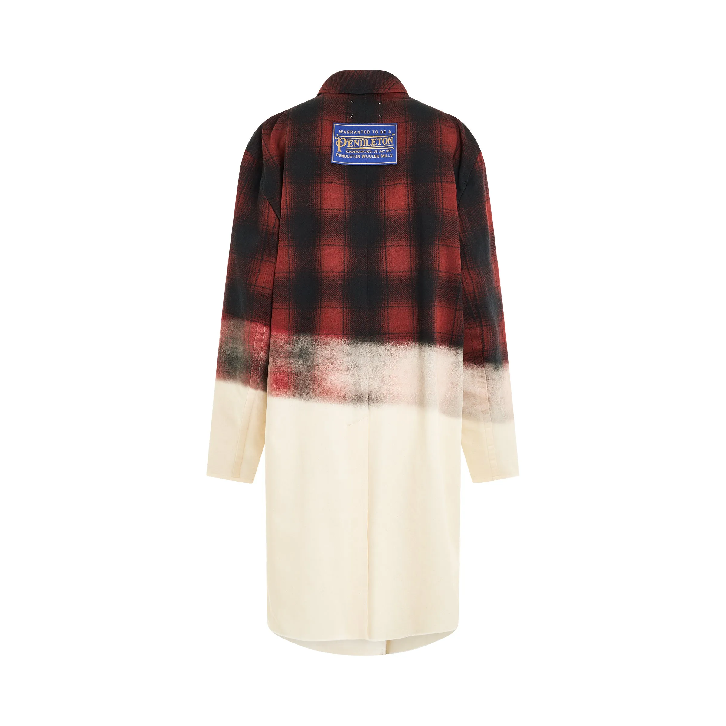 Maison Margiela x Pendleton Checked Coat in Red/Black sold by MARAIS product image thumbnail 5