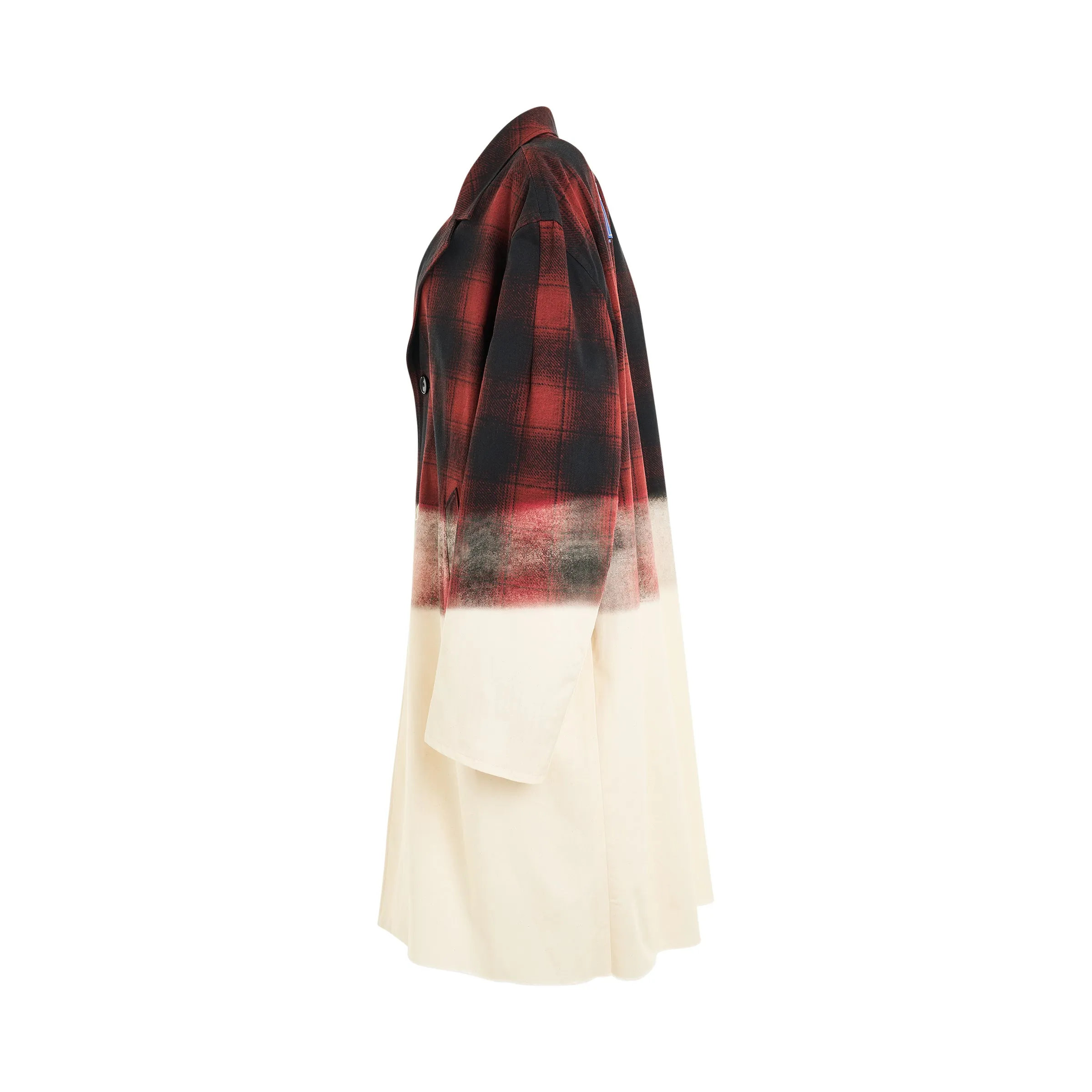 Maison Margiela x Pendleton Checked Coat in Red/Black sold by MARAIS product image thumbnail 4