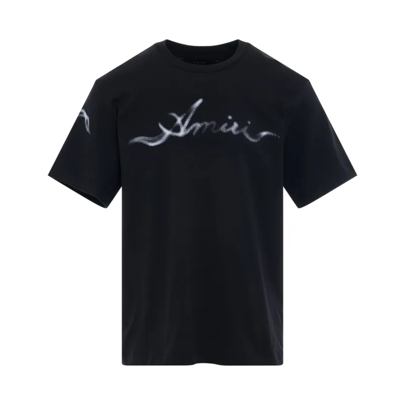 Amiri Smoke T-Shirt in Black sold by MARAIS