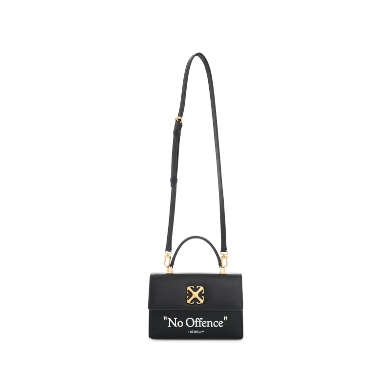 Jitney 1.4 Top Handle Quote Bag In Colour Black/White sold by MARAIS