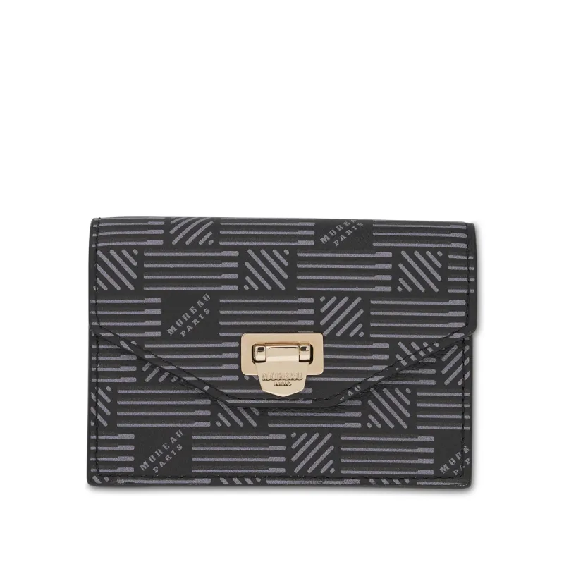 Flap Wallet with Gusset in Black sold by MARAIS