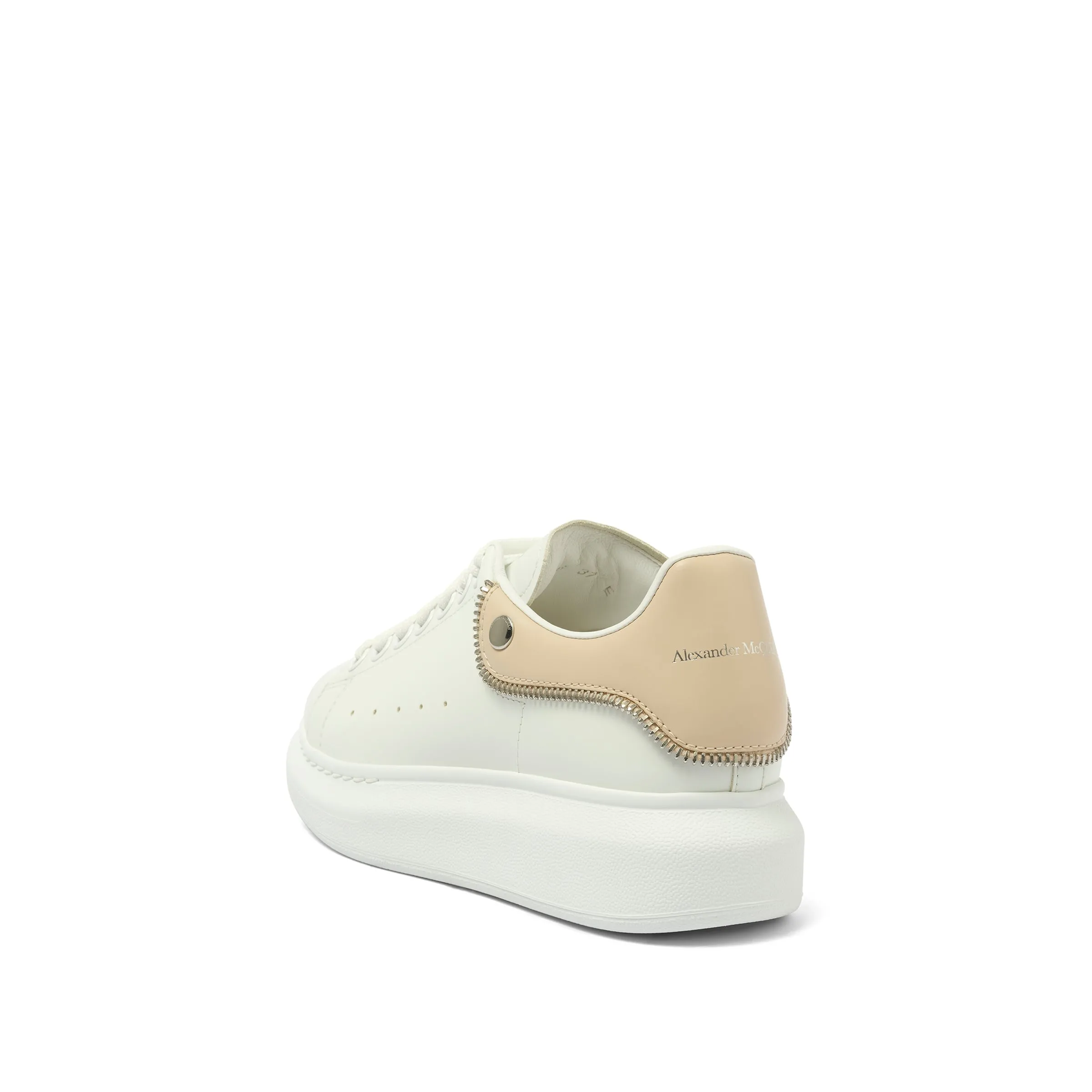 Larry Oversized Sneaker in White/Oat/Silver sold by MARAIS product image thumbnail 3