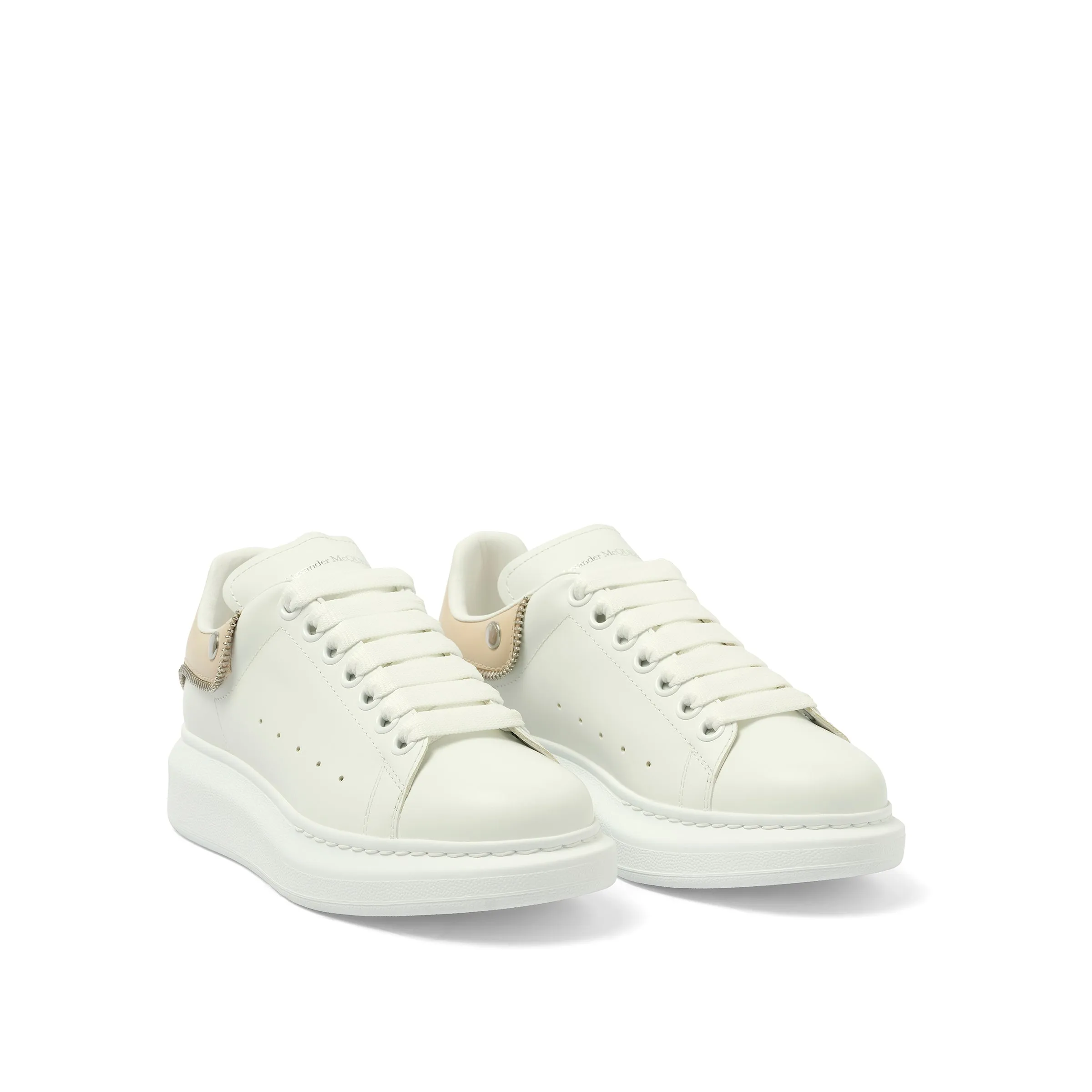 Larry Oversized Sneaker in White/Oat/Silver sold by MARAIS product image thumbnail 2