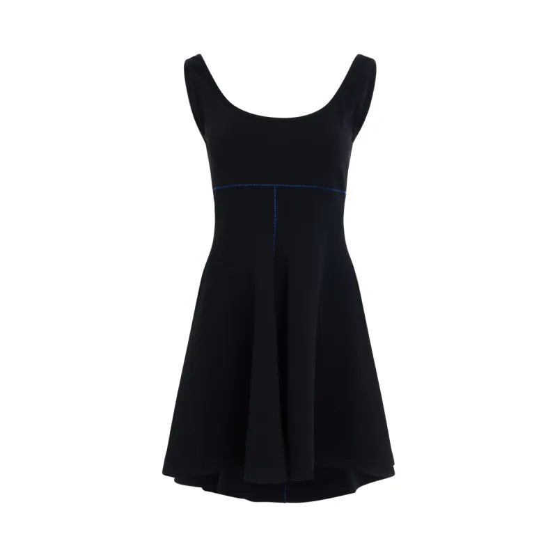 Scoop Neck Dress in Black sold by MARAIS