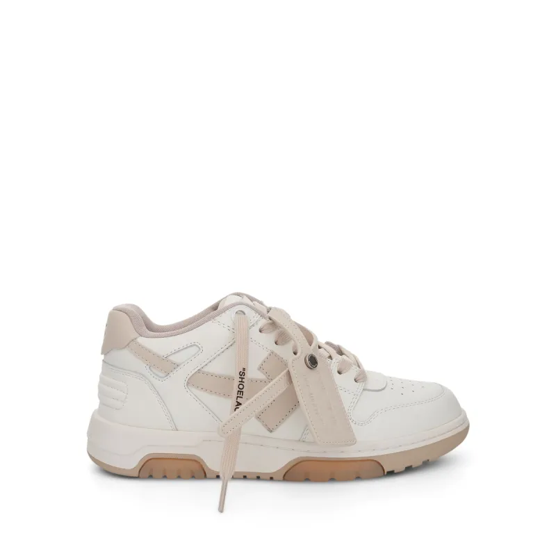Out Of Office Leather Sneakers in White & Beige Colour sold by MARAIS
