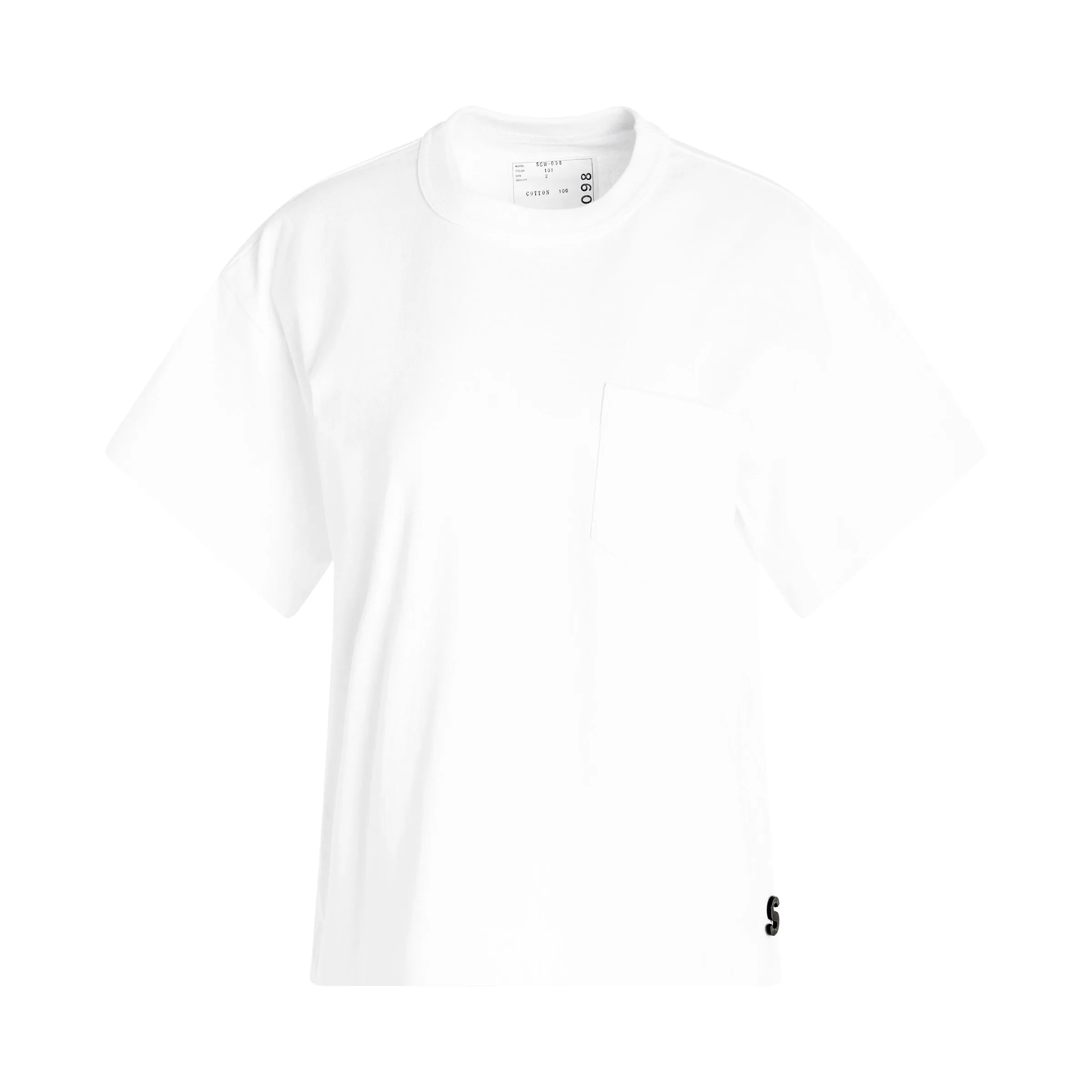 S Cotton Jersey T-Shirt in White sold by MARAIS