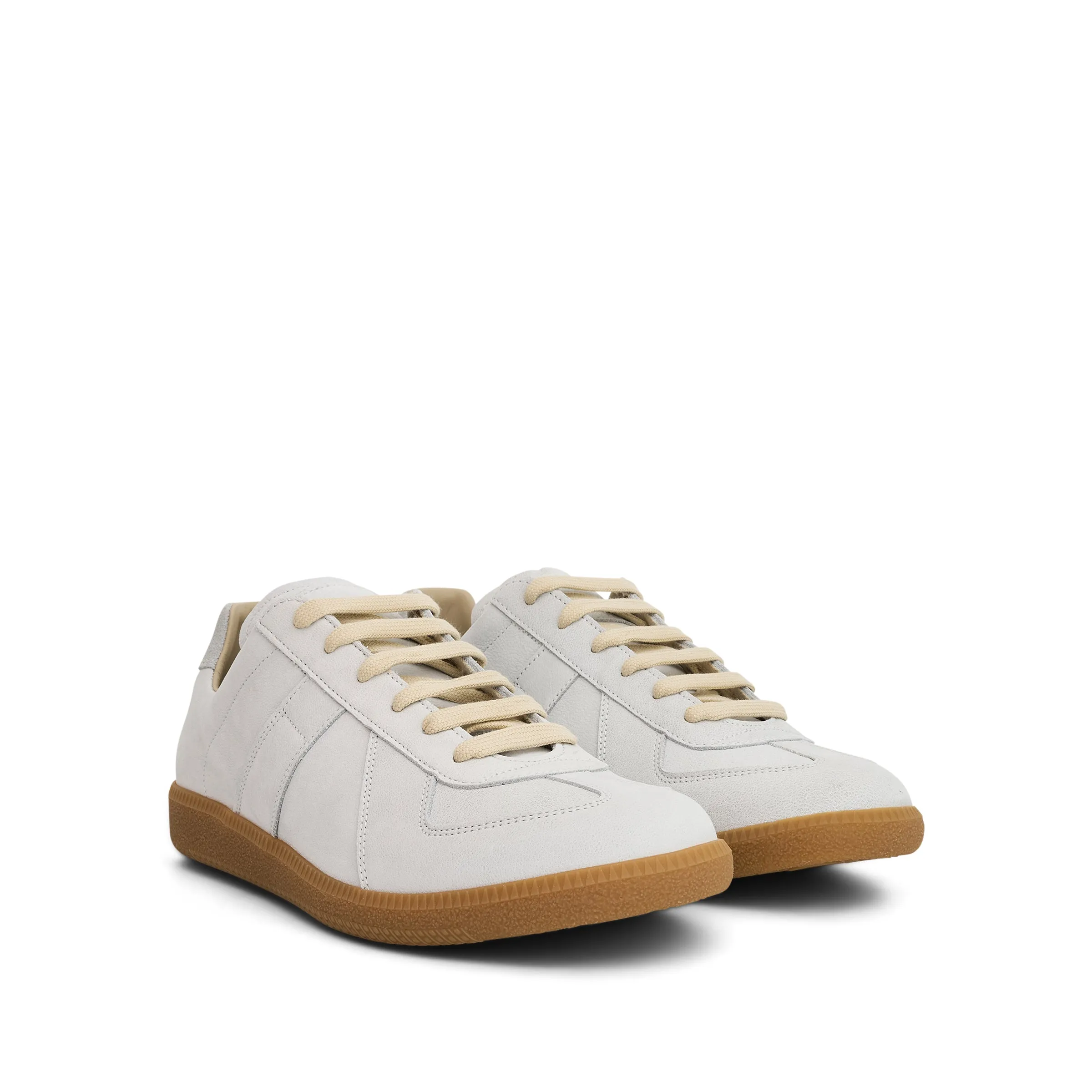 Replica Leather Sneaker in Light Grey sold by MARAIS product image thumbnail 2