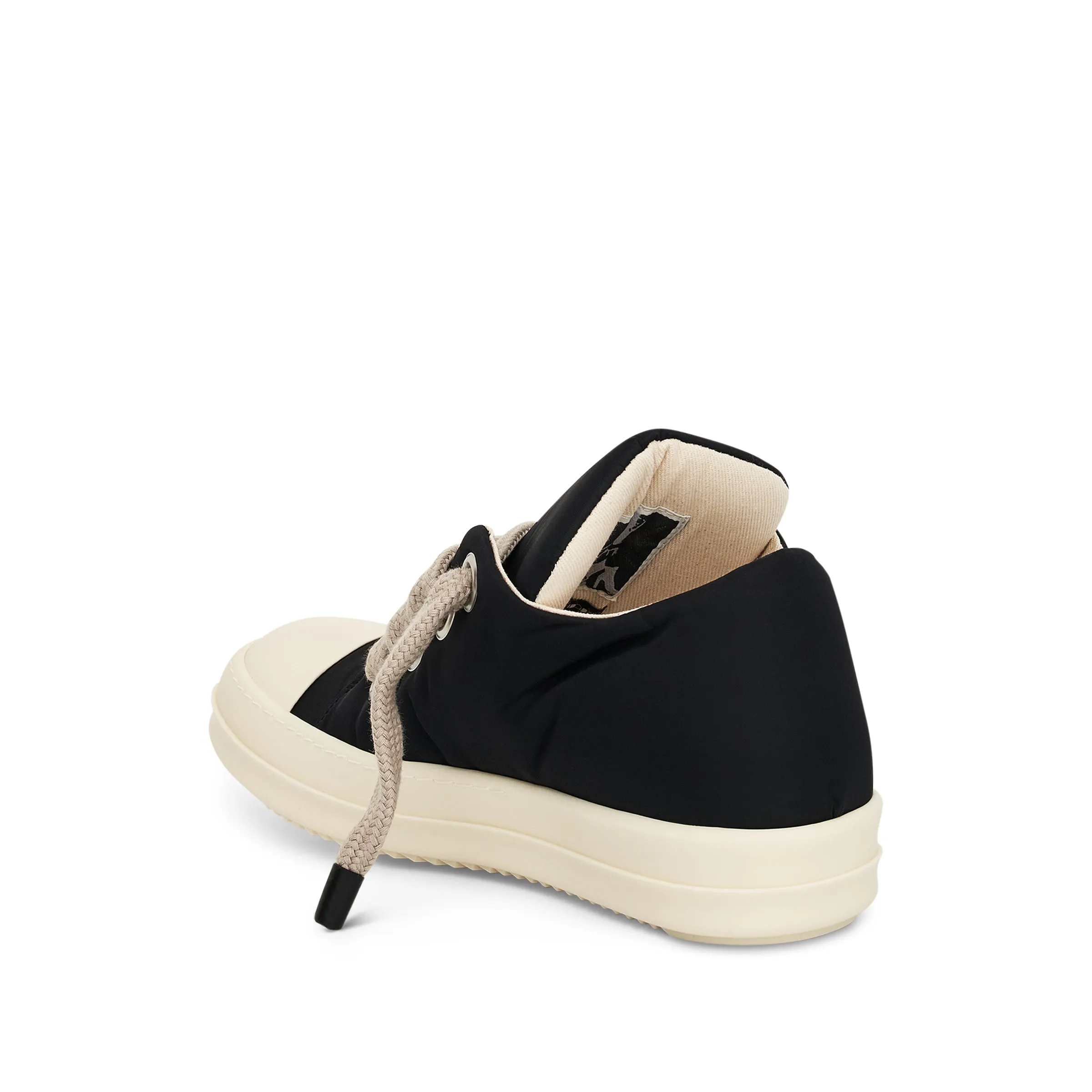 Jumbo Lace Low Puffer Sneaker in Black/Pearl/Milk sold by MARAIS product image thumbnail 3