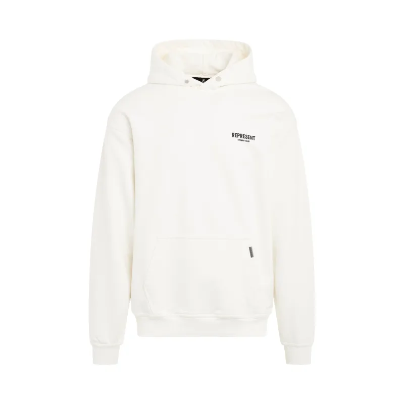 New Represent Owners Club Hoodie in Flat White sold by MARAIS