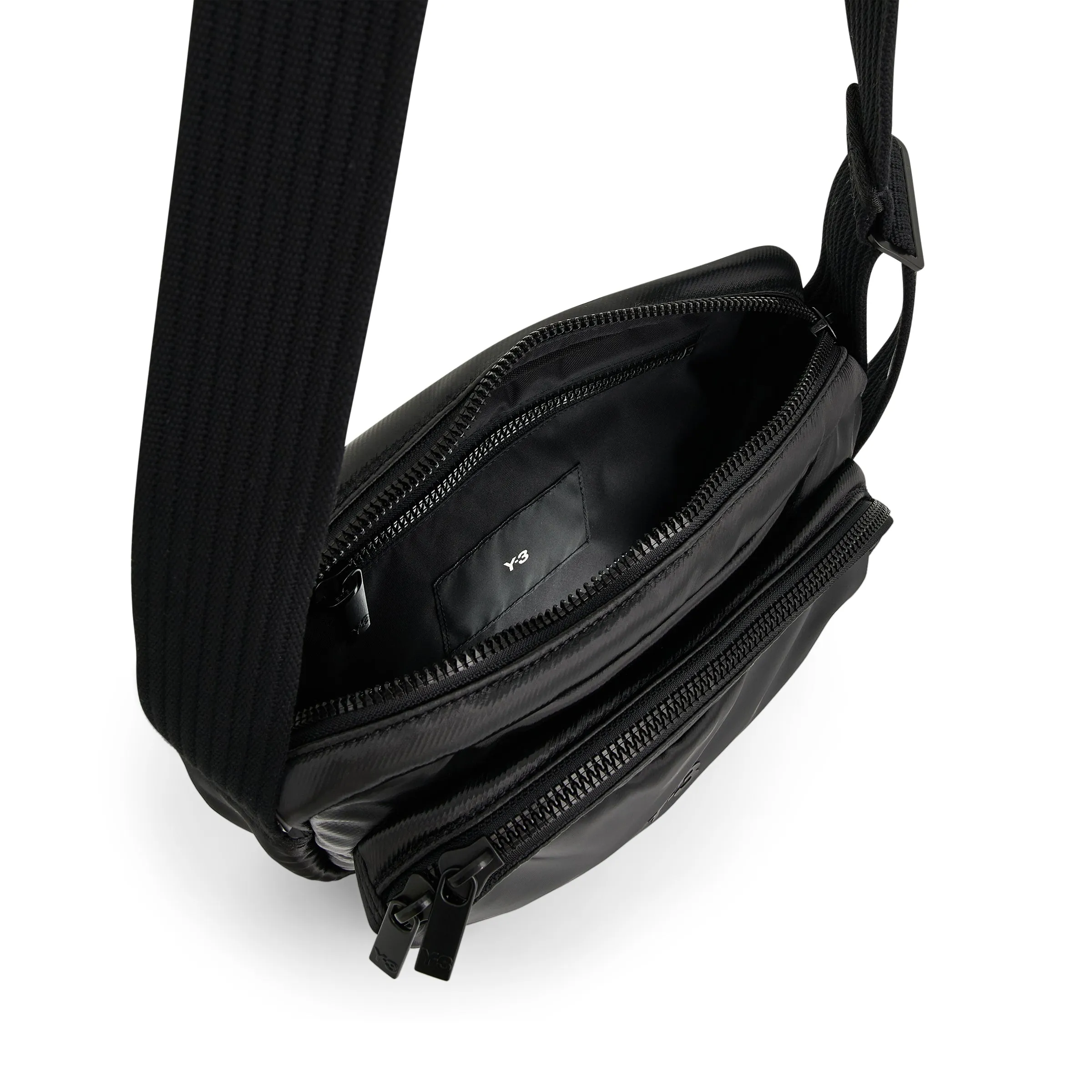 Y-3 Logo Crossbody Bag in Black sold by MARAIS product image thumbnail 4