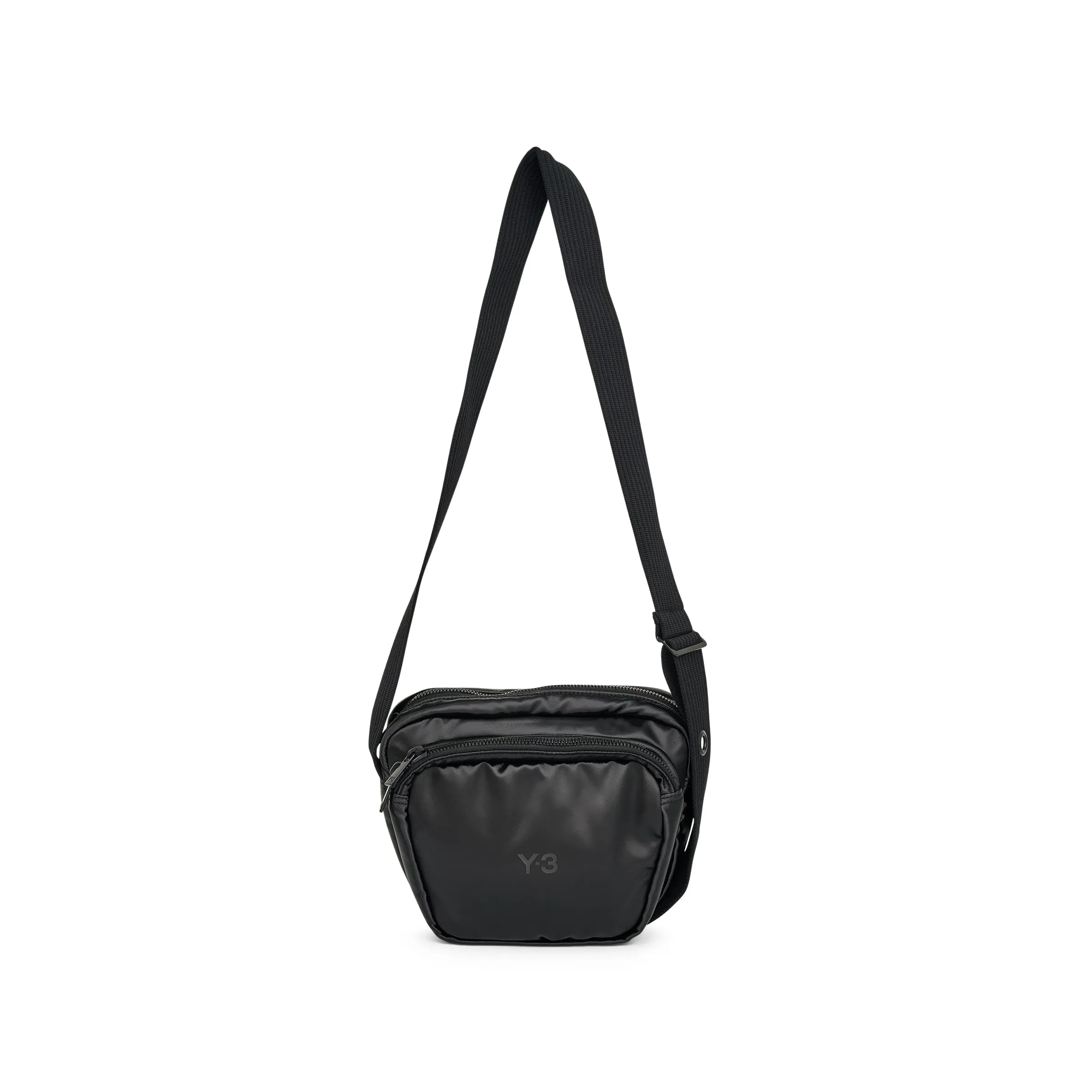 Y-3 Logo Crossbody Bag in Black sold by MARAIS