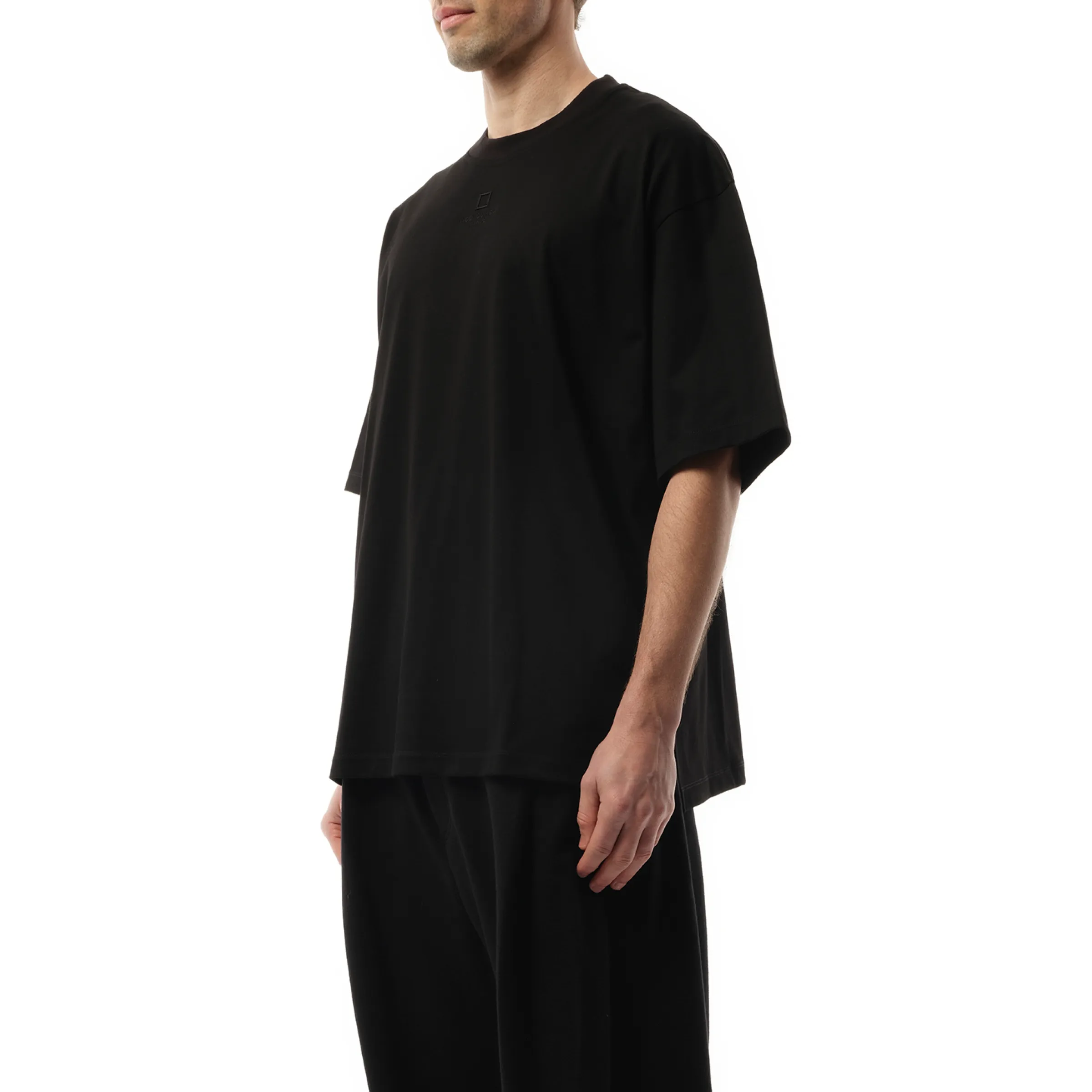 Square Embroidery T-Shirt in Black sold by MARAIS product image thumbnail 5
