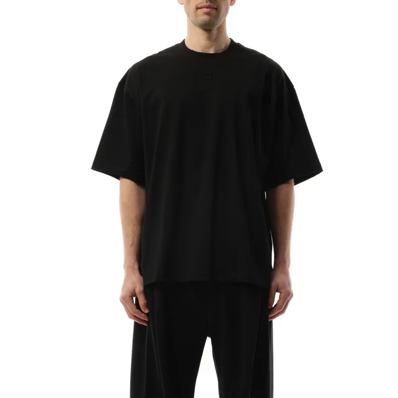 Square Embroidery T-Shirt in Black sold by MARAIS