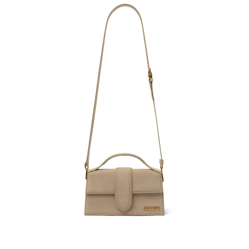 Le Grand Bambino Leather Bag in Dark Beige sold by MARAIS