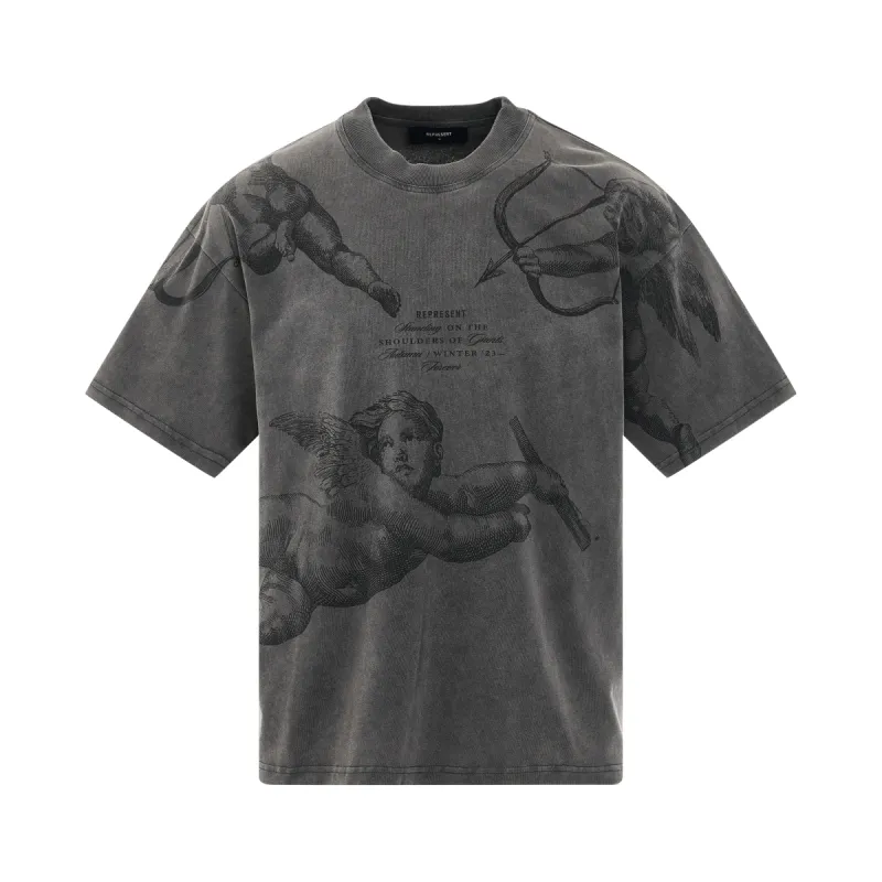 Cherub All Over T-Shirt in Vintage Grey sold by MARAIS