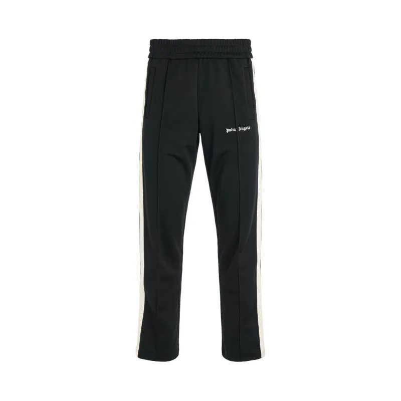 Classic Logo Track Pants in Black/Off White sold by MARAIS