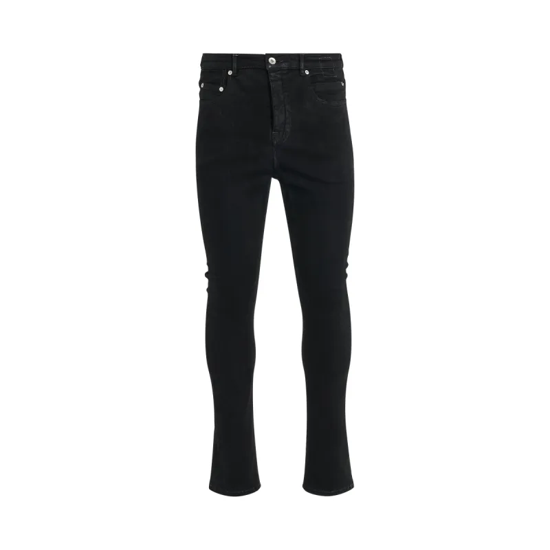 Detroit Cut Jeans in Black sold by MARAIS