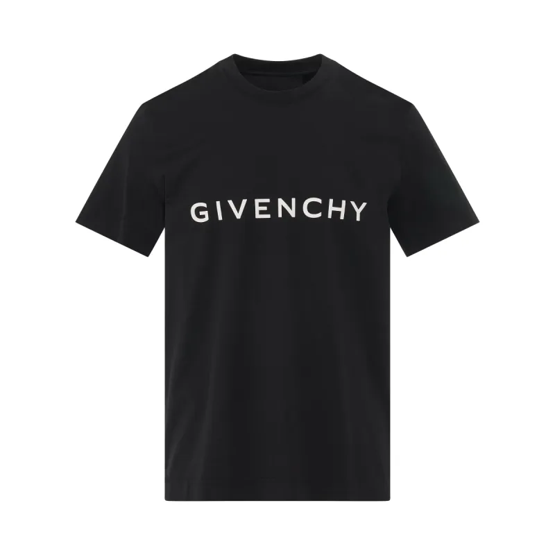 Archetype Logo Slim Fit T-Shirt in Black sold by MARAIS