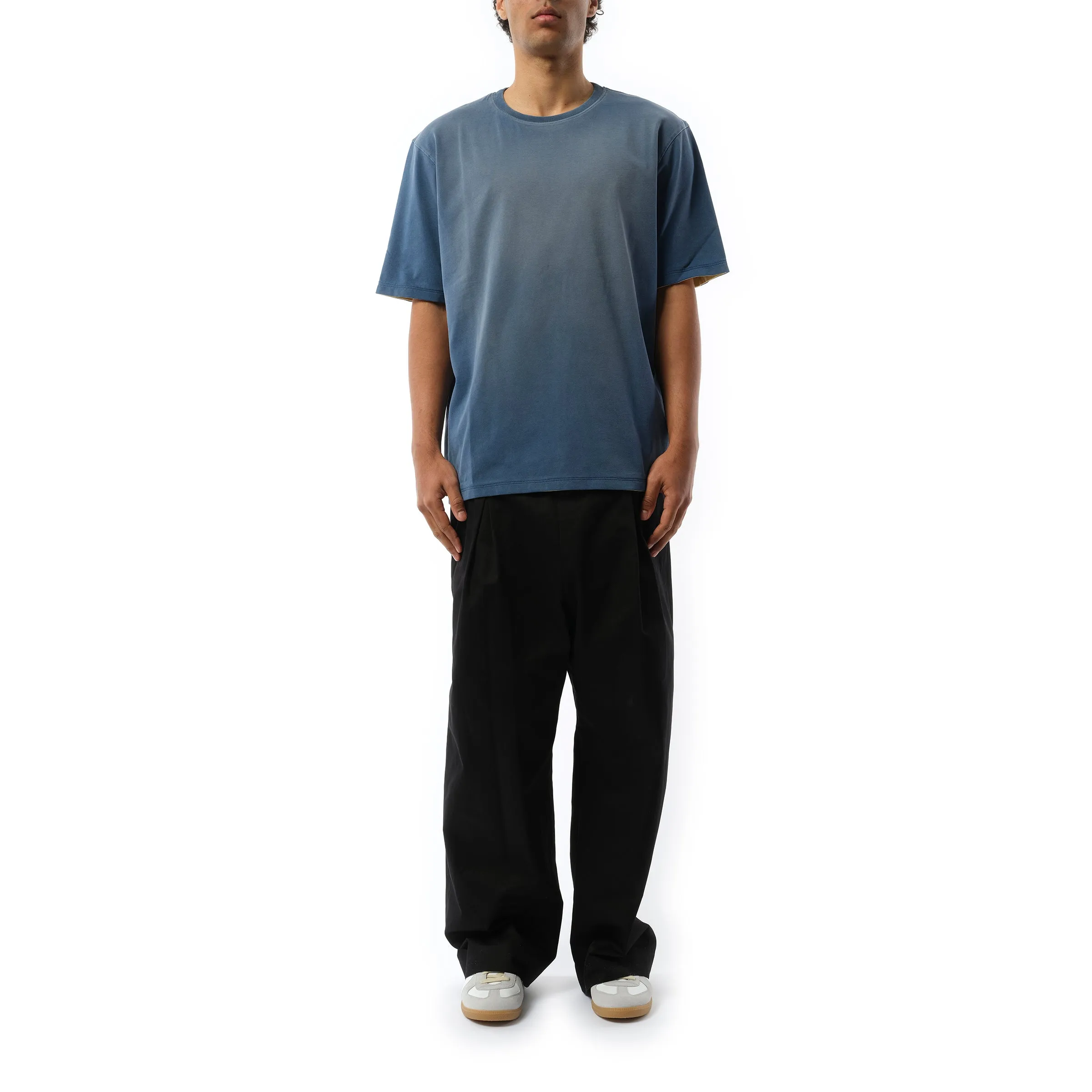 Two Tone Loose T-Shirt in Washed Indigo sold by MARAIS product image thumbnail 4
