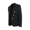 Twill 6 Button Jacket in Black sold by MARAIS