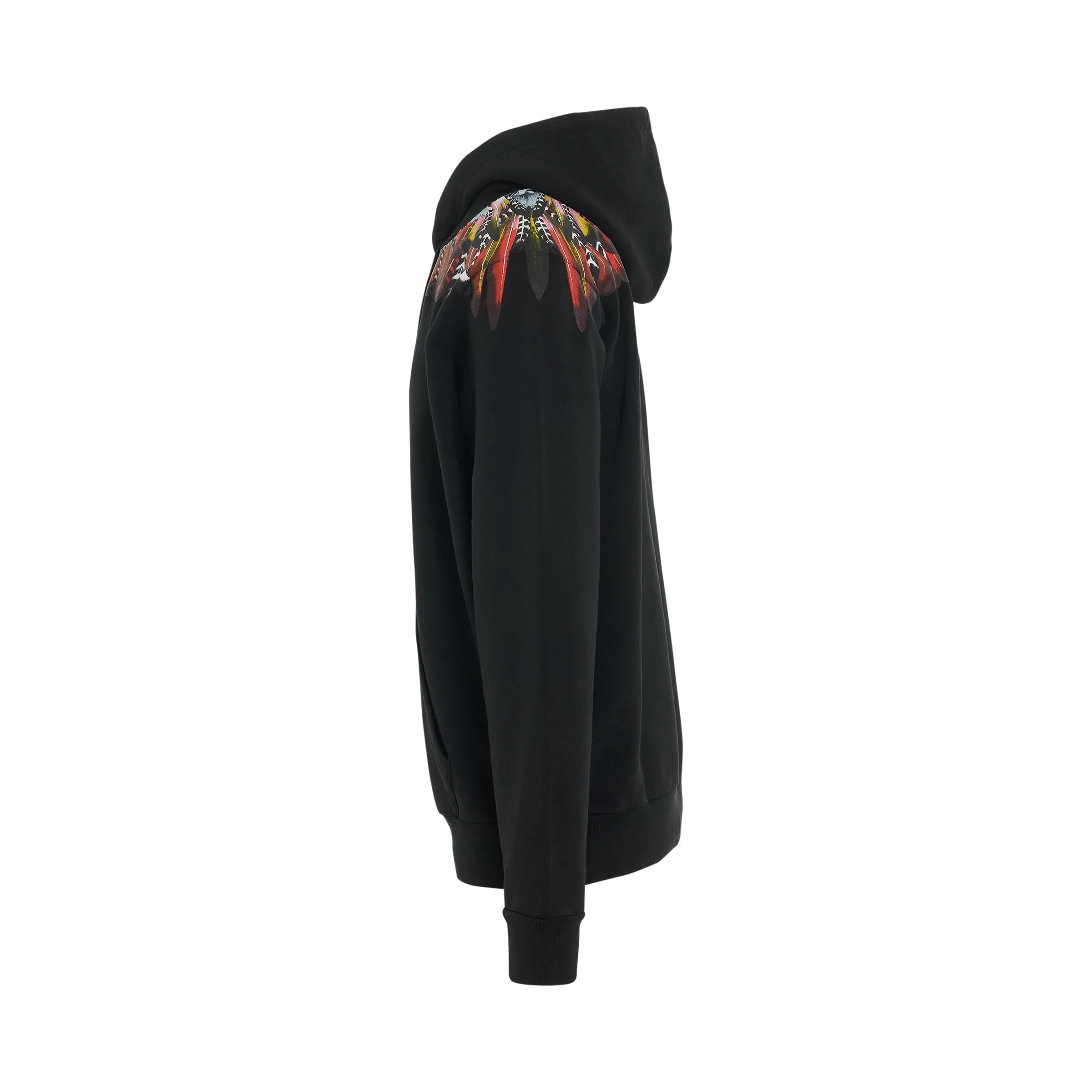 Grizzly Wings Regular Fit Hoodie in Black/Red sold by MARAIS product image thumbnail 3