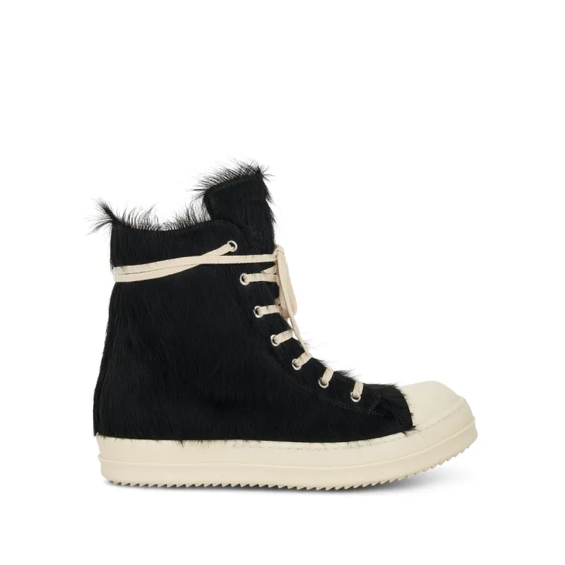 High Fur Sneaker in Black/Milk sold by MARAIS