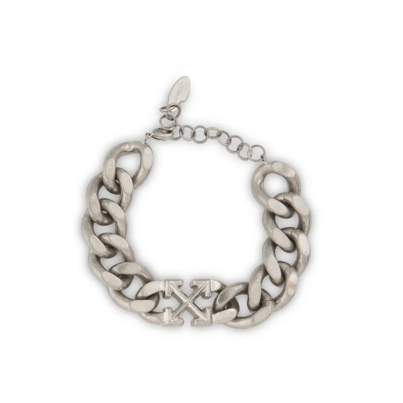 Arrows Motif Chain Bracelet in Silver sold by MARAIS