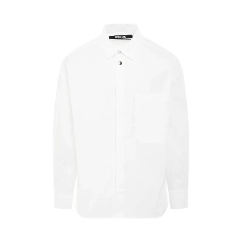 Manches Longue Shirt in White sold by MARAIS