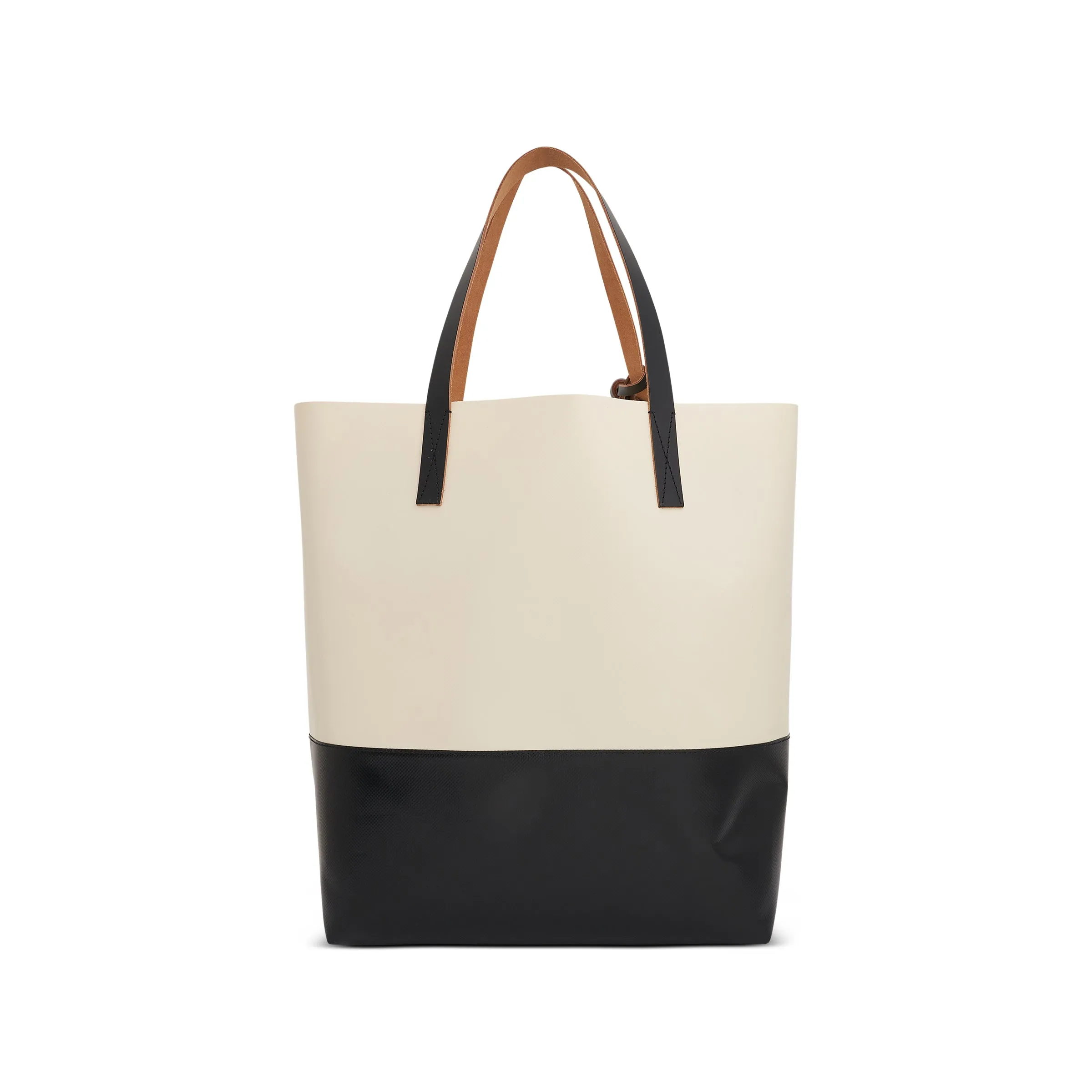 Tribeca Shopping Bag in Silk White/Black sold by MARAIS product image thumbnail 3