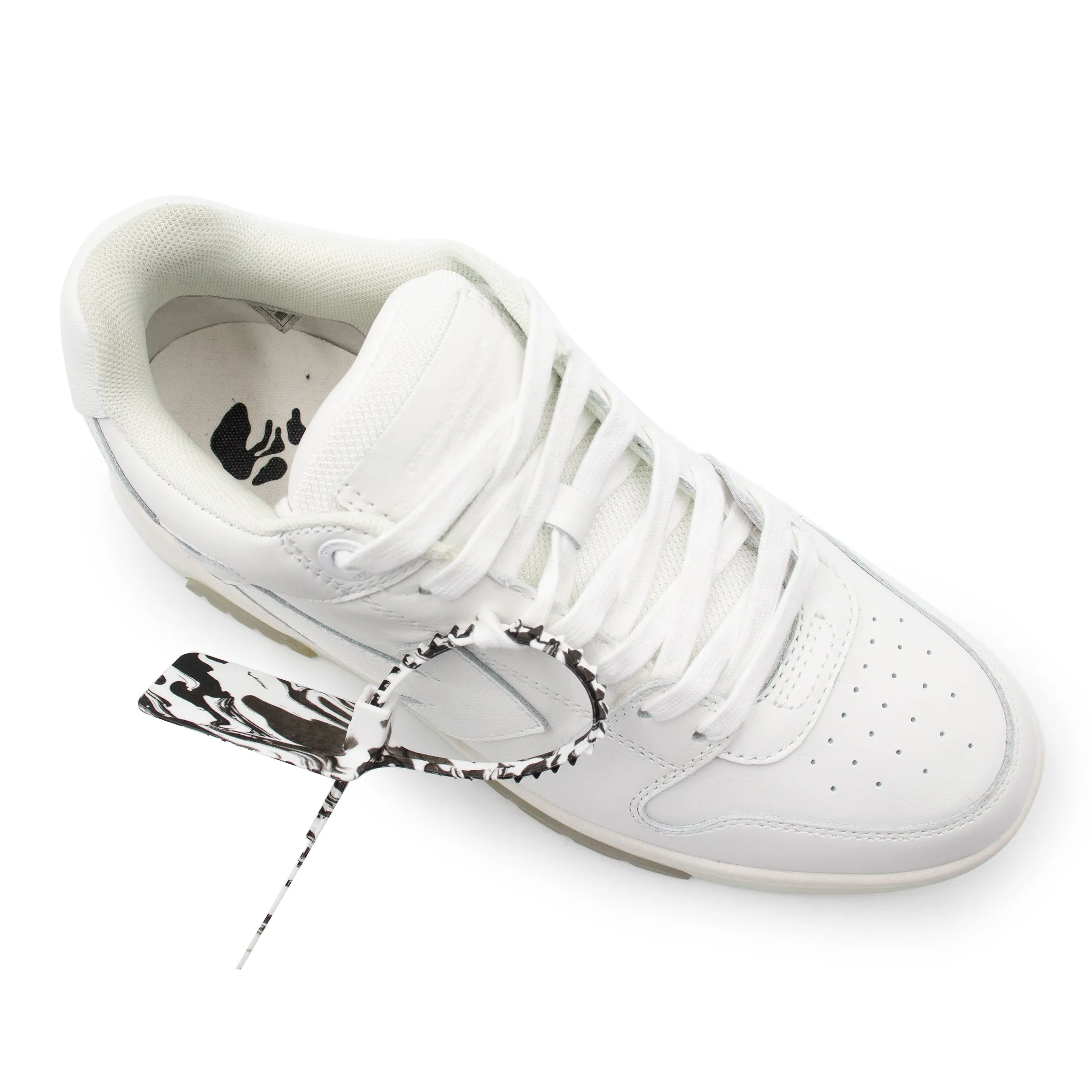 Out Of Office Calf Leather Sneaker in White/White sold by MARAIS product image thumbnail 3