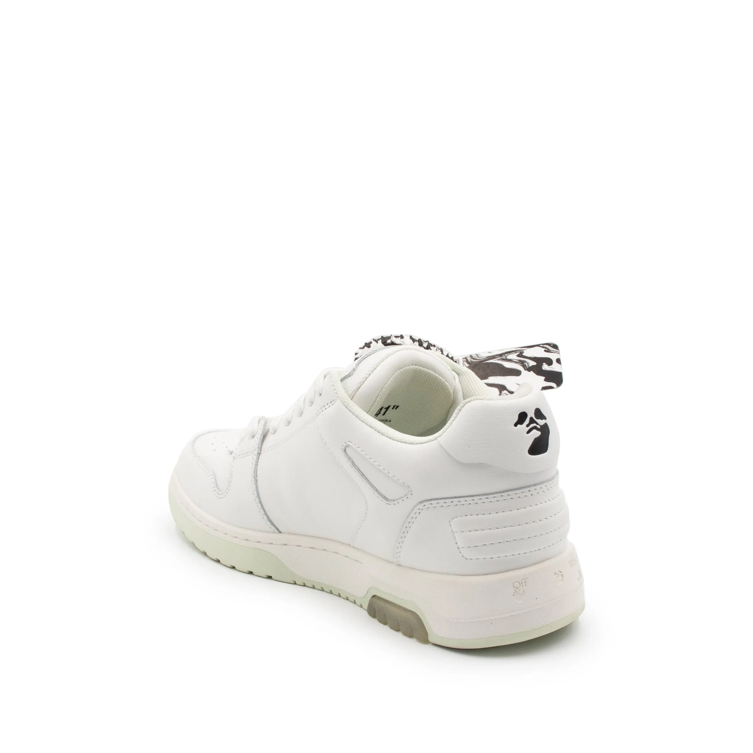 Out Of Office Calf Leather Sneaker in White/White sold by MARAIS product image thumbnail 4