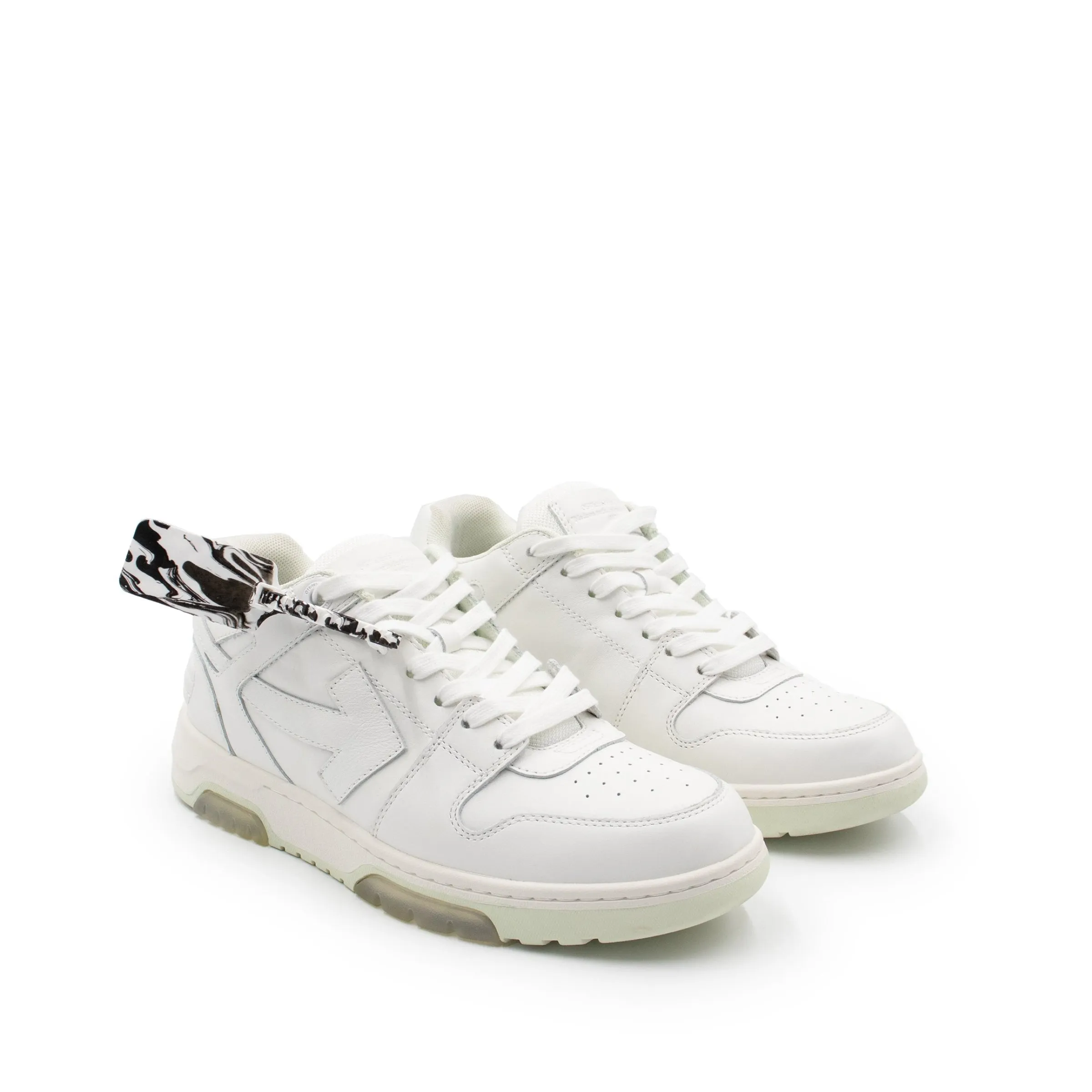 Out Of Office Calf Leather Sneaker in White/White sold by MARAIS product image thumbnail 2