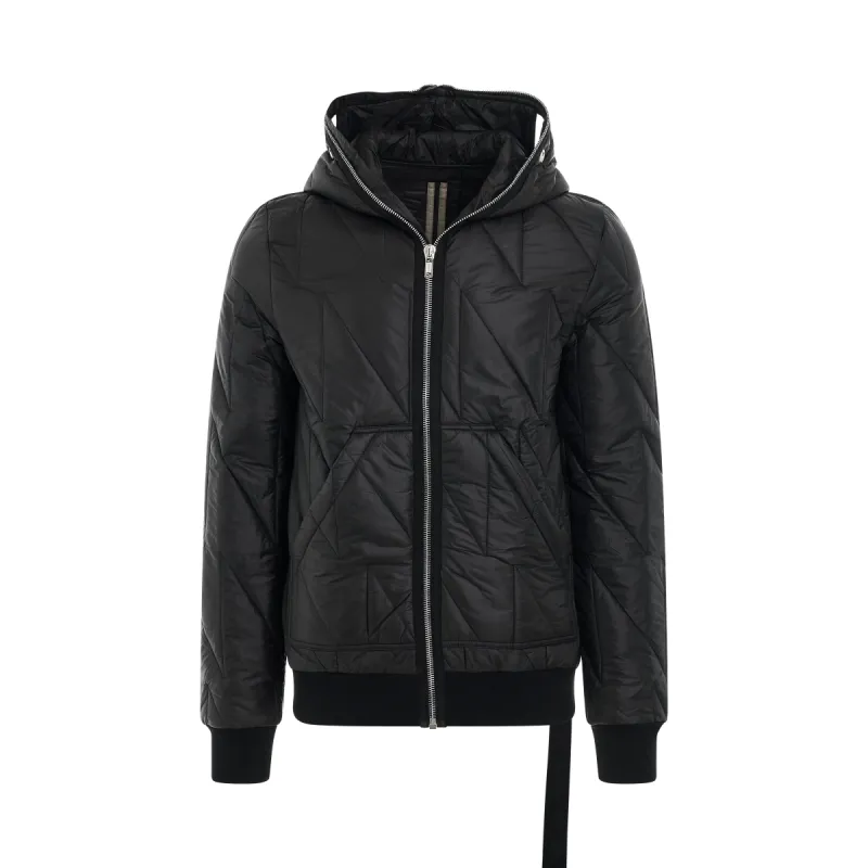 Gimp Padded Bomber Jacket in Black sold by MARAIS