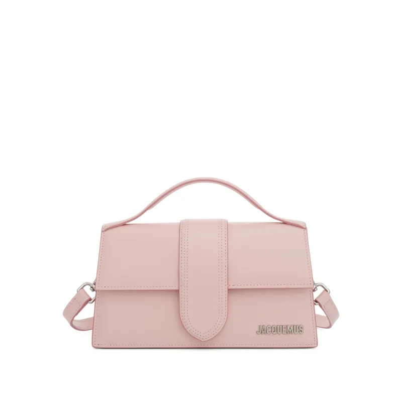 Le Grand Bambino Patent Leather Bag in Pale Pink sold by MARAIS