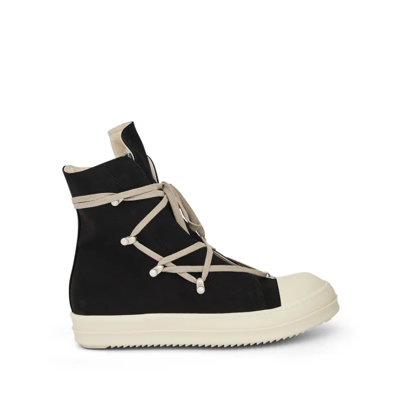 Hexa High Sneaker in Black/Pearl/Milk sold by MARAIS