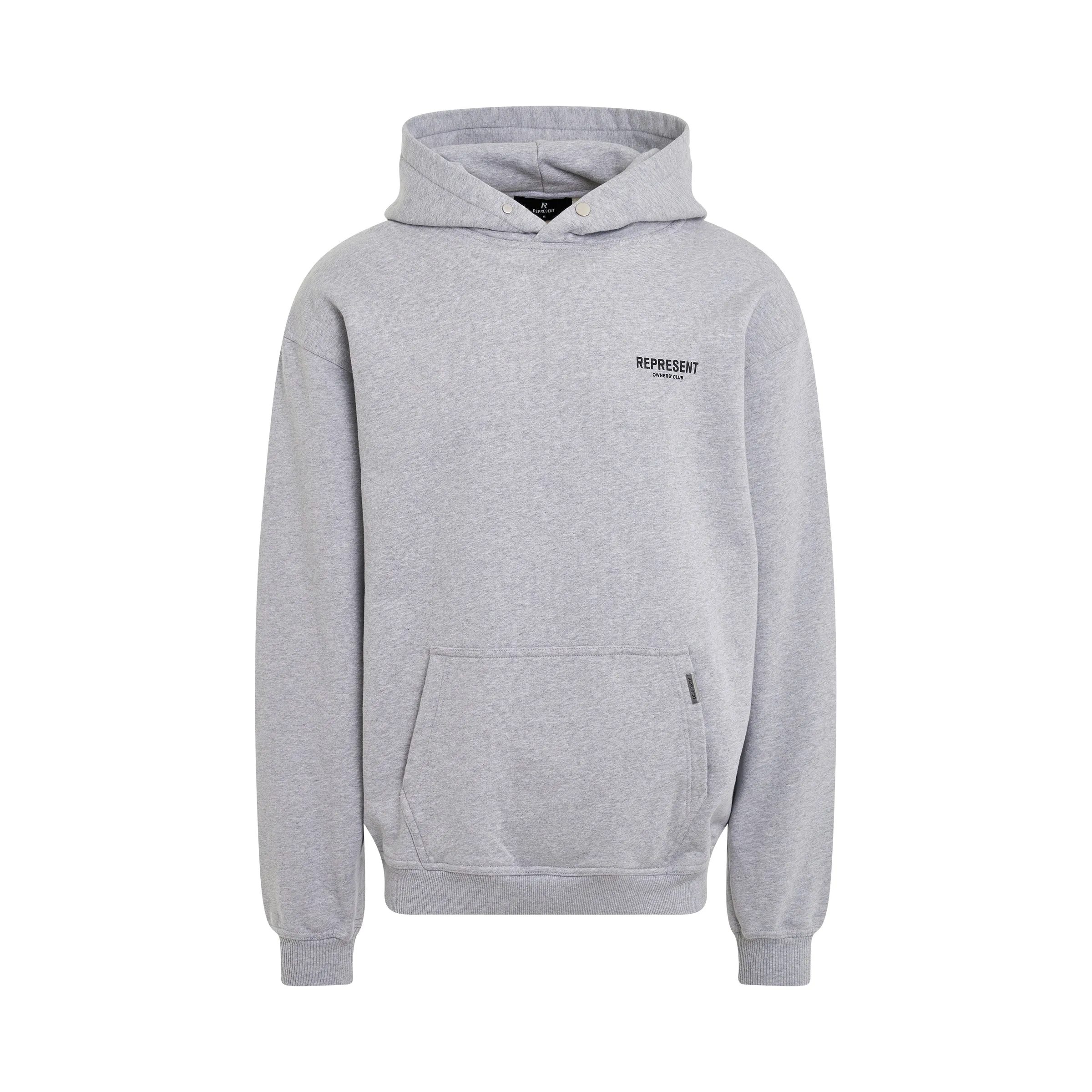 New Represent Owners Club Hoodie in Ash Grey/Black sold by MARAIS