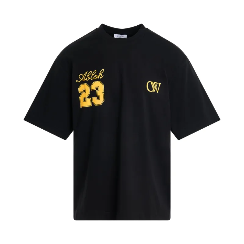 23 Logo Skate T-Shirt in Black/Gold made by MARAIS