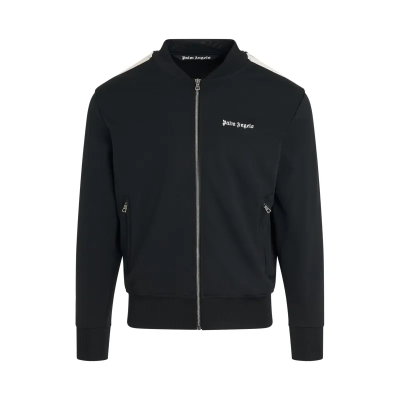 Classic Logo Bomber Jacket in Black/Off White sold by MARAIS