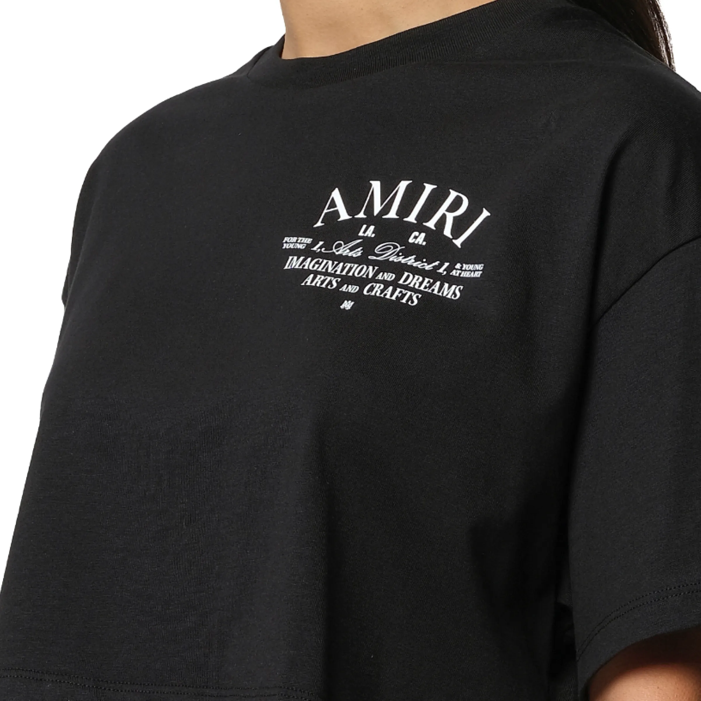 Arts District Cropped T-Shirt in Black sold by MARAIS product image thumbnail 3