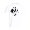 Dutch Floral Print T-Shirt in White/Black sold by MARAIS