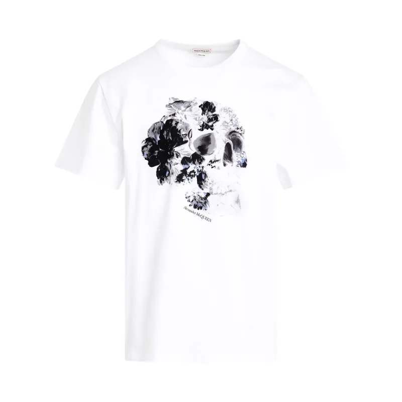 Dutch Floral Print T-Shirt in White/Black sold by MARAIS