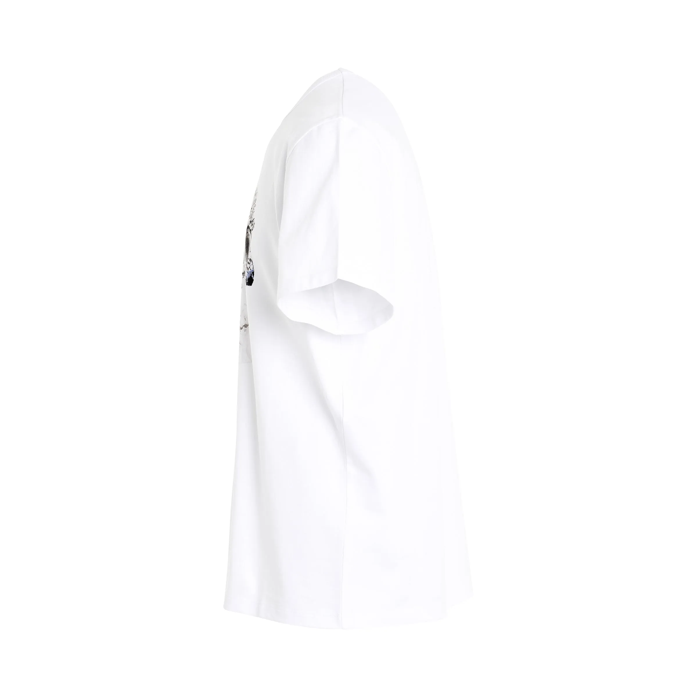 Dutch Floral Print T-Shirt in White/Black sold by MARAIS product image thumbnail 3