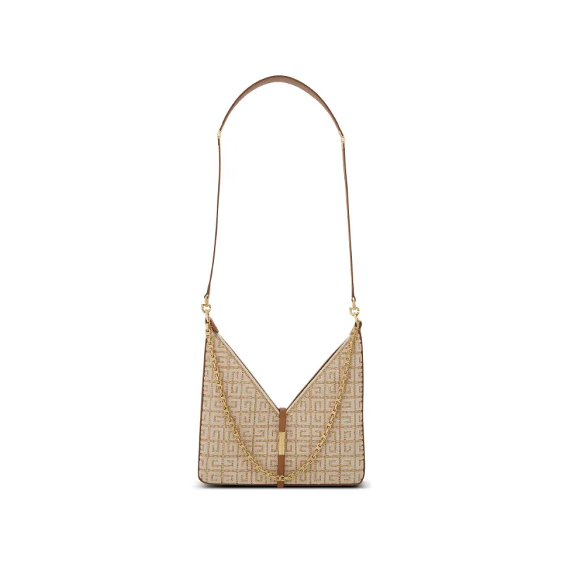 Small Cut Out Bag with Chain in Woven in Natural sold by MARAIS