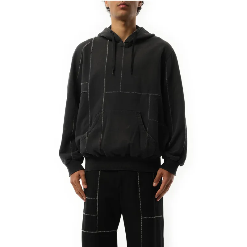 Frankenstein Cutting Hoodie in Black sold by MARAIS