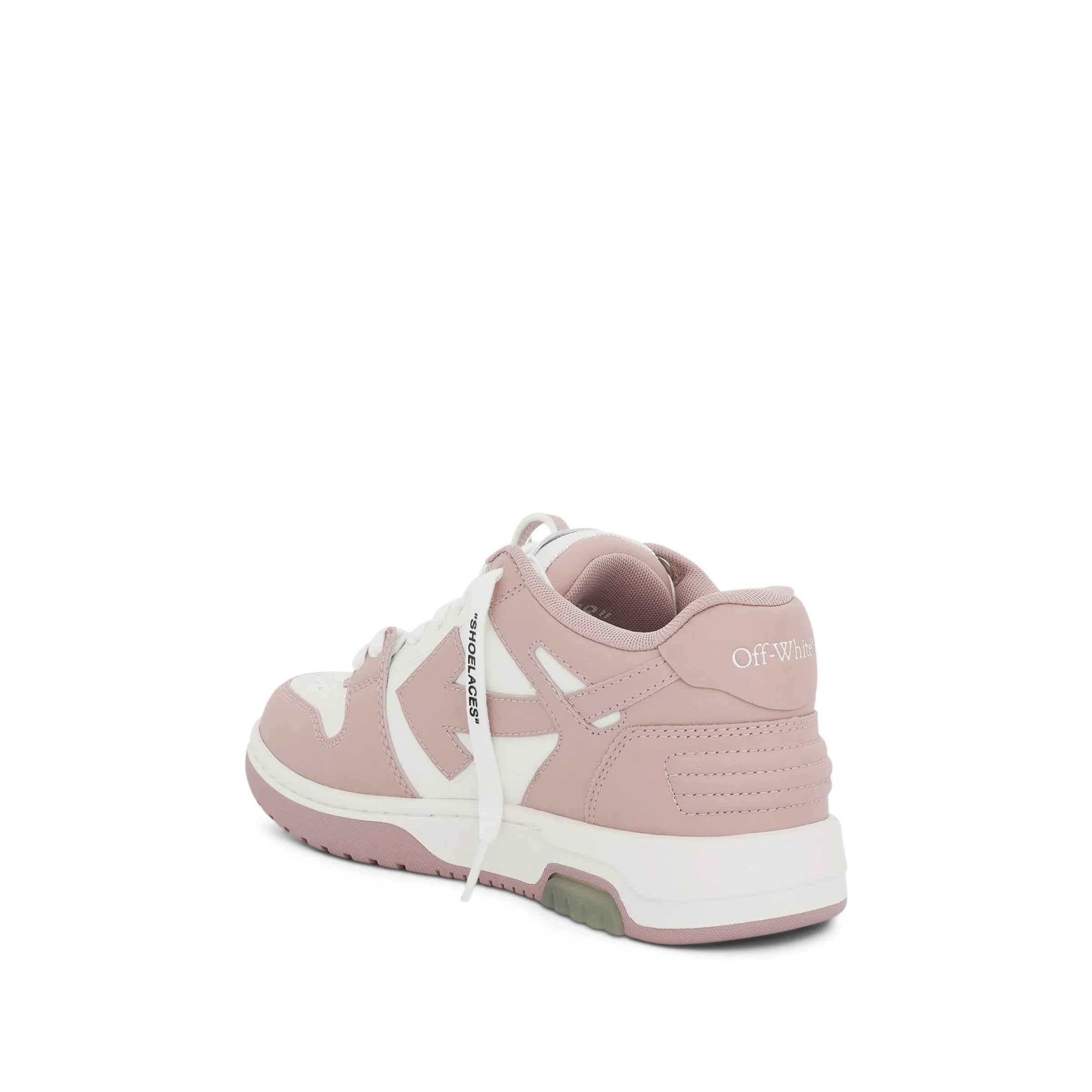 Out of Office Calf Leather Sneaker In White/Pink Colour sold by MARAIS product image thumbnail 3