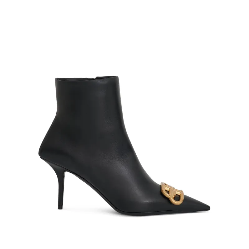 BB Knife 80mm Boots in Black/Gold sold by MARAIS