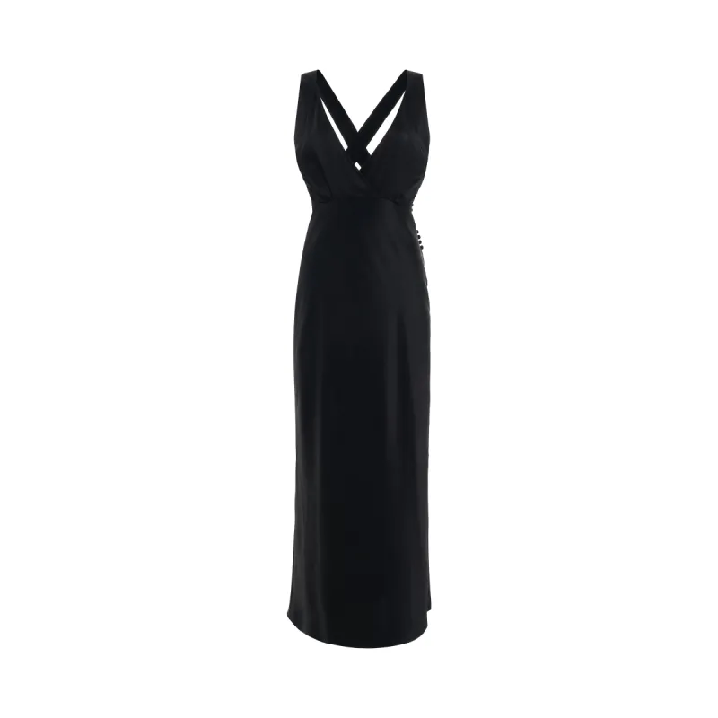Milo Dress in Black made by KHAITE