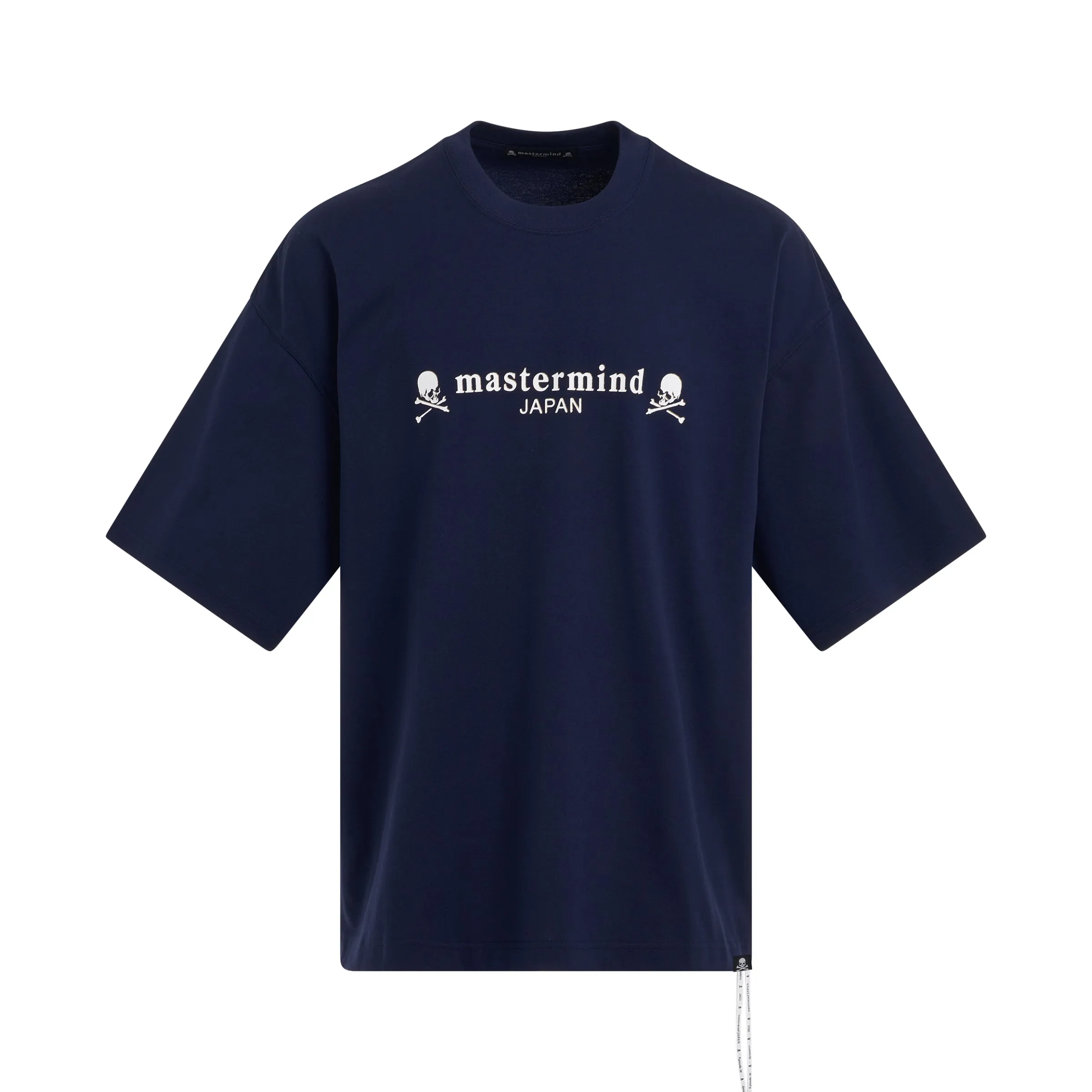 Classic Logo and Skull Boxy Fit T-Shirt in Navy sold by MARAIS